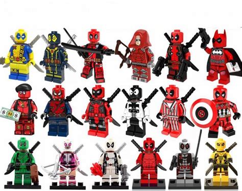 18pcs Deadpool Minifigures Compatible Lego Toy Marvel Movie Deadpool 2 | Lego deadpool, Lego toy ...