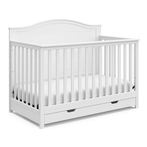 Storkcraft Moss 5-in-1 Convertible Baby Crib with Drawer, White - Walmart.com