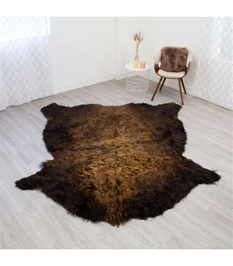 Buffalo Robe / Bison Hide Rug 098 (50 square feet): FurSource.com