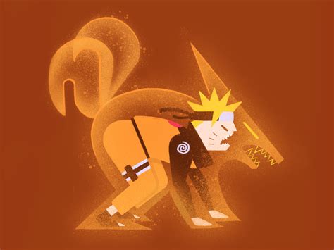 Naruto with demon fox cloak by Rachel Pardo (Shel) on Dribbble