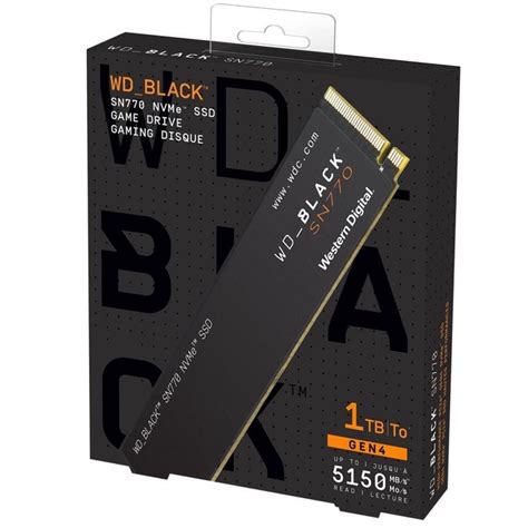 WD SSD 1TB BLACK SN770 M.2 PCIe Gen3 WDS100T3X0E | Shopee Thailand