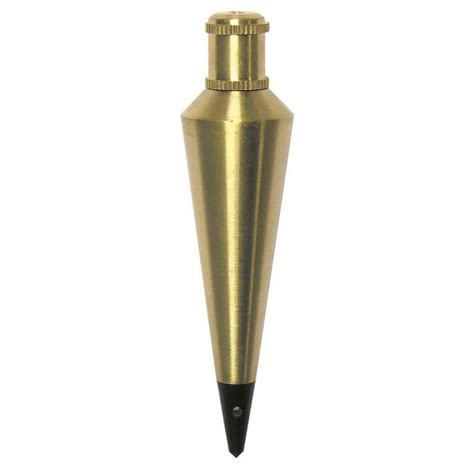 Swanson 8 oz. Brass Plumb Bob-PB008B - The Home Depot