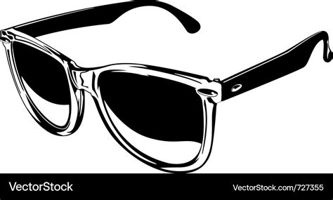 Plastic sunglasses Royalty Free Vector Image - VectorStock