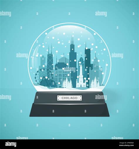 Chicago city skyline illustration hi-res stock photography and images - Alamy