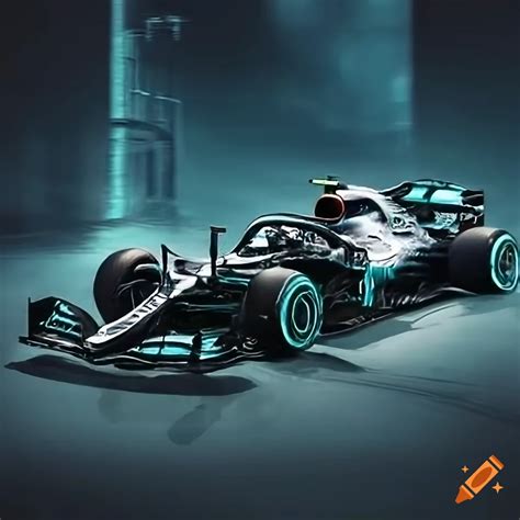 Lewis hamilton next to mercedes f1 car in 4k landscape wallpaper on Craiyon