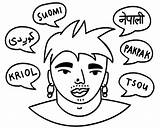 Languages coloring Page  Free Printable Coloring Pages sketch template