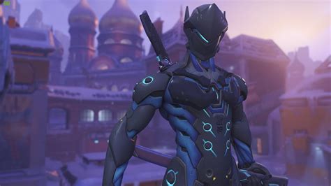 Overwatch - Carbon Fiber Genji - Skin Preview - YouTube