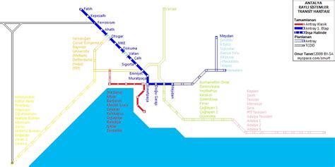 Antalya Rail System Transit Map | Updated at 18.11.09 | Onur Taner | Flickr