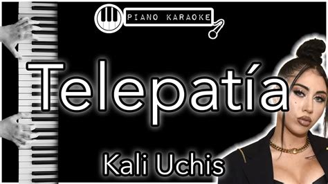 Telepatía - Kali Uchis - Piano Karaoke Instrumental - YouTube