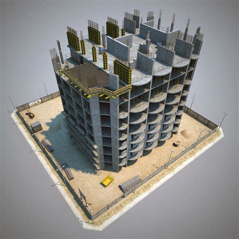 building construction 3d model