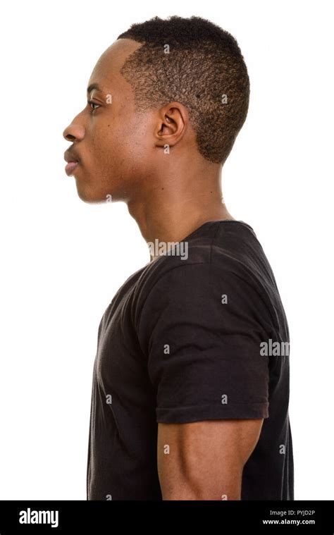 Side profile black and white hi-res stock photography and images - Alamy