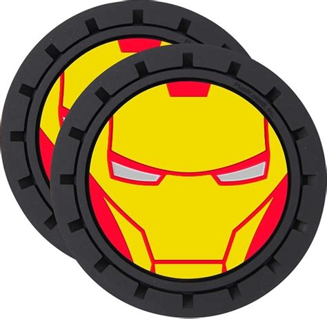 Marvel Iron Man Cup Holder Coasters: Marvel Iron Man Car Accessories ...