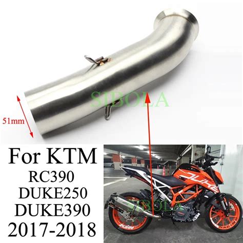 Motorcycle Exhaust Muffler Middle Link Pipe Moto Escape Accessories For ...