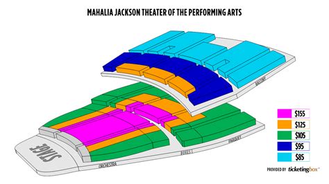 New Orleans Mahalia Jackson Theater of the Performing Arts Seating Chart | Shen Yun Performing Arts