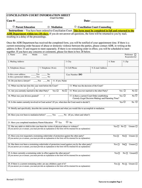 Conciliation Sheet - Fill Online, Printable, Fillable, Blank | pdfFiller