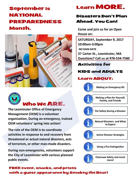 September is National Preparedness Month - North Central Massachusetts ...