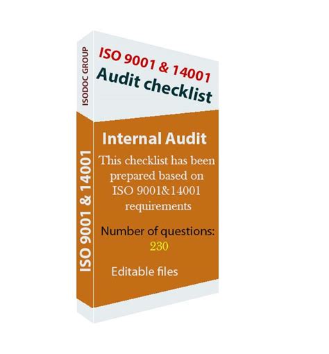 ISO 9001 and 14001 audit checklist - ISODOC GROUP