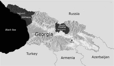 1 South Ossetia and Abkhazia. Source: Map by Ariel Otruba. | Download ...