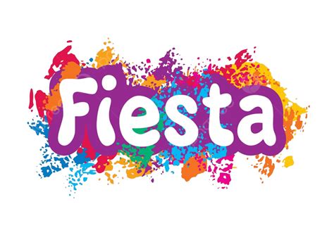 Abstract Logo For The Fiesta Vector Illustration Paint Cheerful Art ...