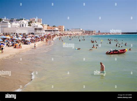 The la Caleta beach in Cadiz, Spain Stock Photo - Alamy