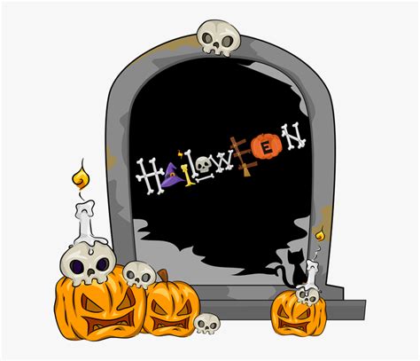 Gravestones Images Halloween Collection - Halloween Tombstone Clip Art, HD Png Download - kindpng