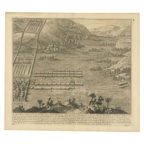 Antique Copper Engraved Battle Map of Nicopolis, Armenia, ca.1753 at 1stDibs | battle of ...