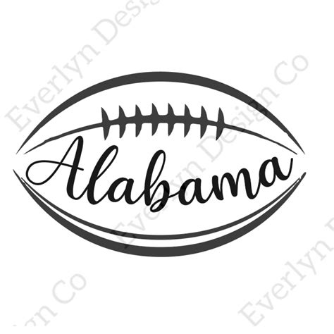 Alabama Svg, Alabama Football Svg, Football Svg Printable, Cricut ...