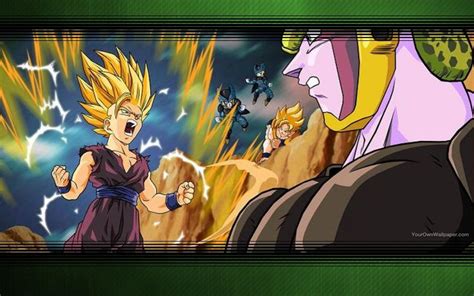 Gohan vs Cell Wallpaper by CatCamellia on DeviantArt