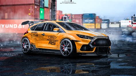 ArtStation - Ford Focus RS 2015 Tuning, Emil Arts Ford Rs, Car Ford, My ...