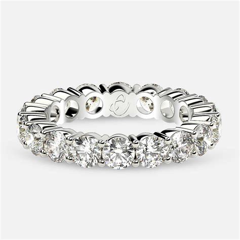 Round Cut Diamond Eternity Band and Ring Online - Eternity Us