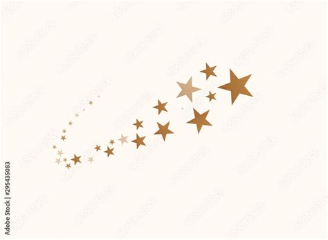 The falling stars are a simple drawing. Stock Vector | Adobe Stock