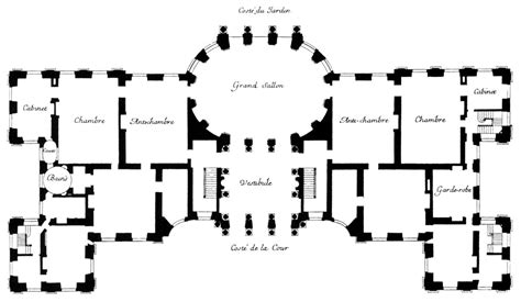 Plan of the ground floor of the Château de Vaux-le-Vicomte | Wie man plant, Barock architektur ...