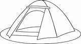 Tent Coloring Sheet Sketch Page sketch template