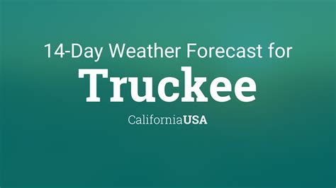 Truckee, California, USA 14 day weather forecast