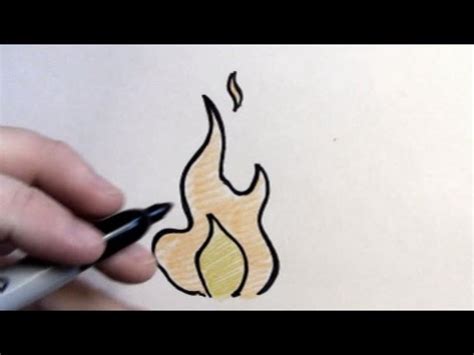 How To Draw A Simple Fire