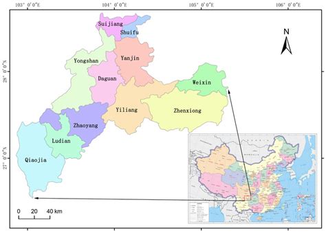 Study area of Zhaotong City, Yunnan Province. | Download Scientific Diagram