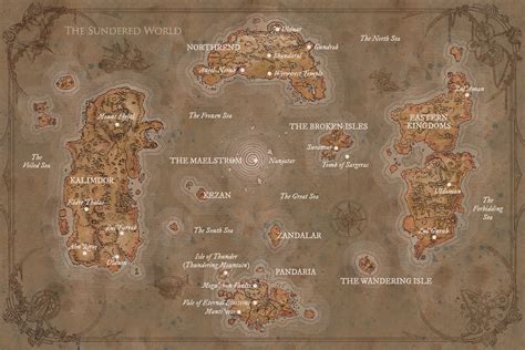 Hi-Res Map of Azeroth from World of Warcraft: Chronicle Volume 1 : r/wow