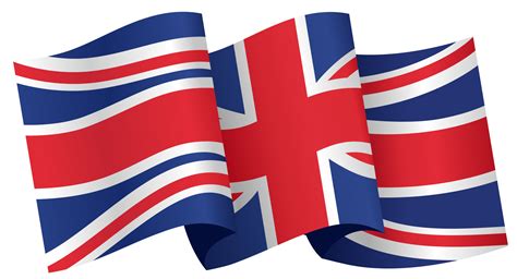 Waving flag of UK isolated on png or transparent background,Symbols of United Kingdom,Great ...