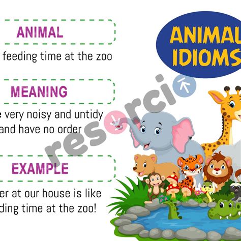 Animal Idioms - Template 220