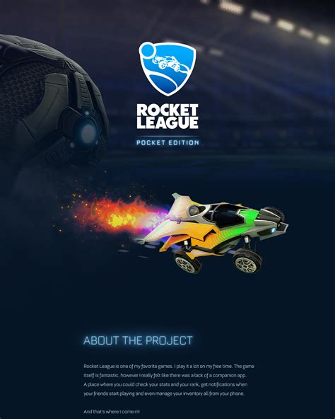 Rocket League PE iOS App :: Behance