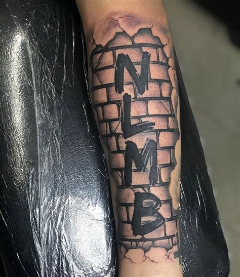 NLMB Brick Wall Tattoo | Half sleeve tattoos for guys, Hand tattoos ...