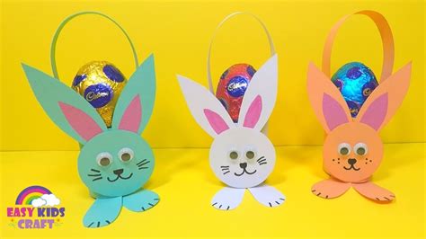 Paper Bunny Craft | Easter Crafts for Kids - YouTube