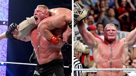 WWE History- Brock Lesnar squashes John Cena