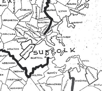 Old Maps of the Boston Area - Suffolk County