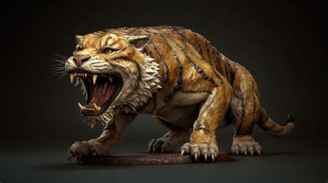 Premium AI Image | sabre toothed tiger