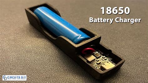 18650 Battery Charger with 3D Printed Case