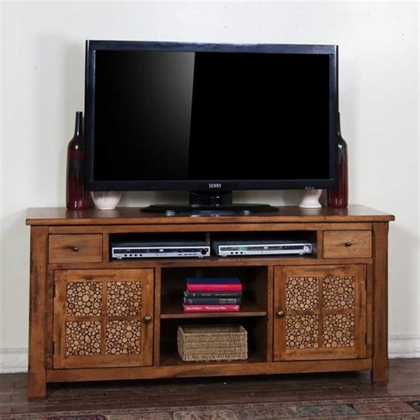 Sunny Designs Sedona Rustic Birch Rectangular TV Cabinet in the TV ...