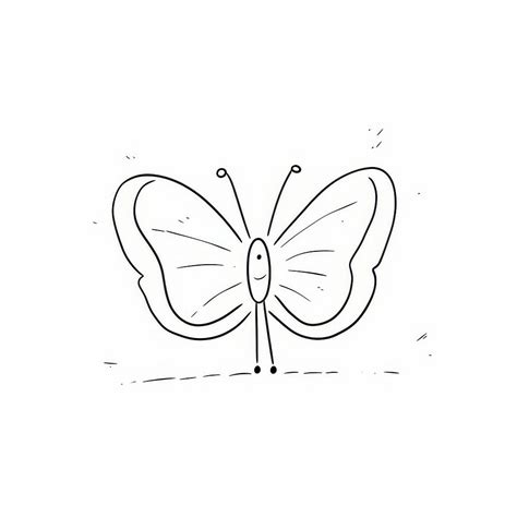 Butterfly sketch doodle drawing. | Free Photo Illustration - rawpixel