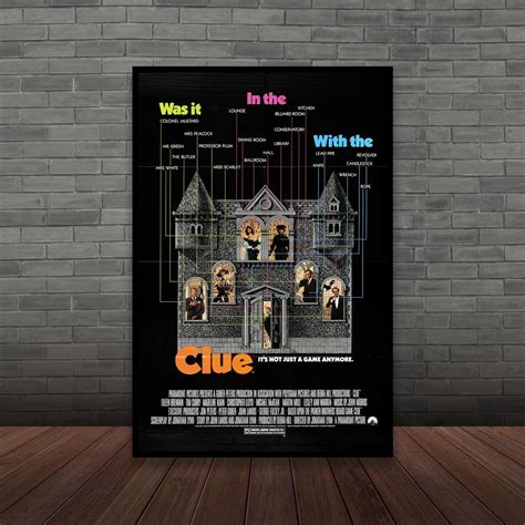 Clue Movie Poster 1985 Classic Film, Wall Art, Room Decor, Home Decor, Art Poster Gifts, Poster ...