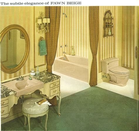Decorating a beige bathroom: Color history and ideas from six manufacturers from 1927 to 1962 ...